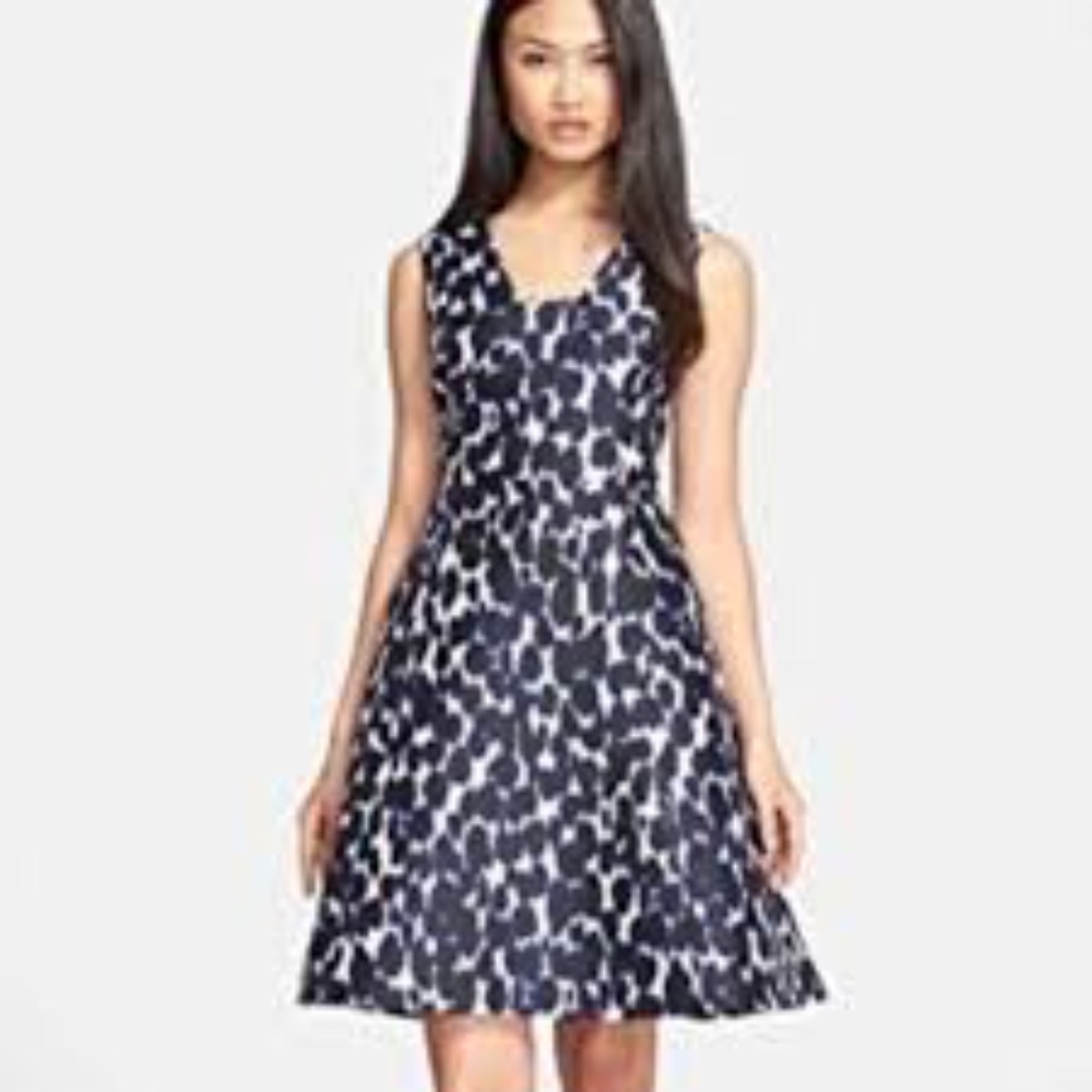 NWT KATE SPADE LEOPARD PRINT FIT AND FLARE DRESS